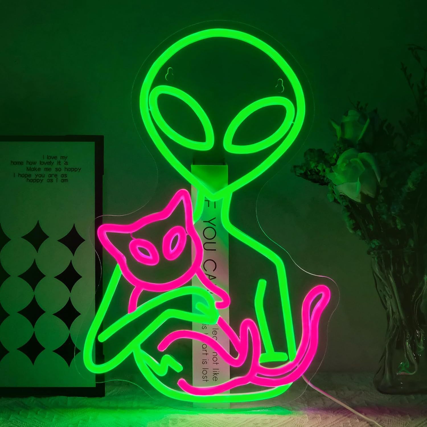 👽 Alien Neon Word Sign™