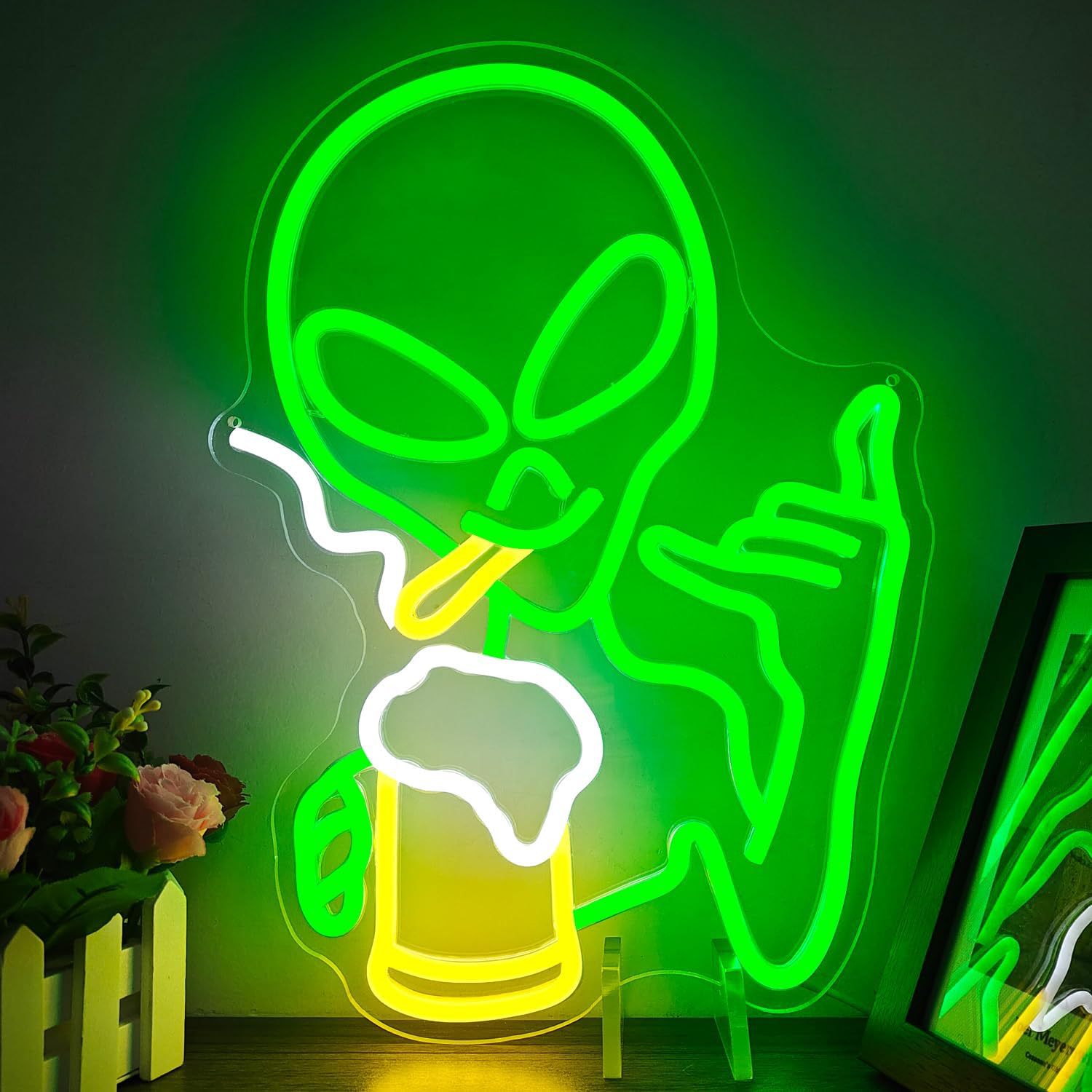 👽 Alien Neon Word Sign™