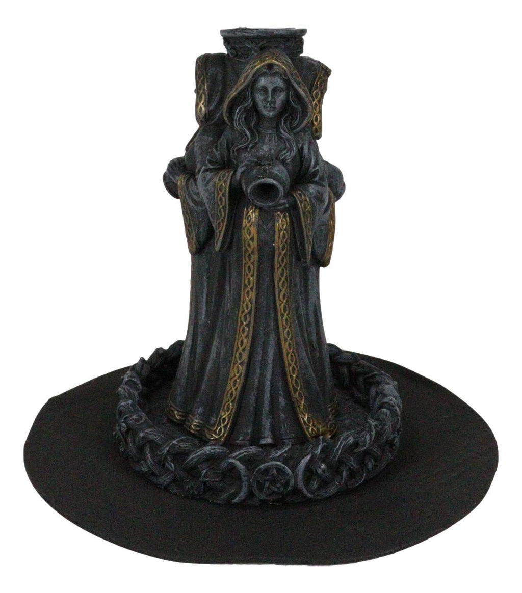 Wicca Triple Moon Goddess Maiden Mother and Crone Pagan Backflow Incense Burner