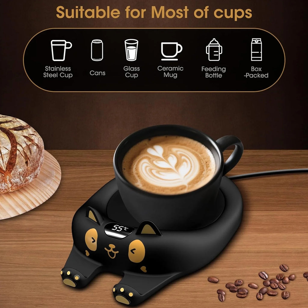 Mug Warmer,Coffee Warmer for Desk Candle Warmer Auto Shut Off,Coffee Cup Warmer with 3 Temp Settings,Electric Beverage Warmer Plate for Coffee,Tea,Water Milk and Cocoa