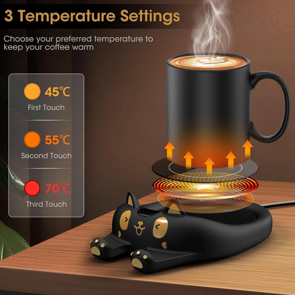 Mug Warmer,Coffee Warmer for Desk Candle Warmer Auto Shut Off,Coffee Cup Warmer with 3 Temp Settings,Electric Beverage Warmer Plate for Coffee,Tea,Water Milk and Cocoa