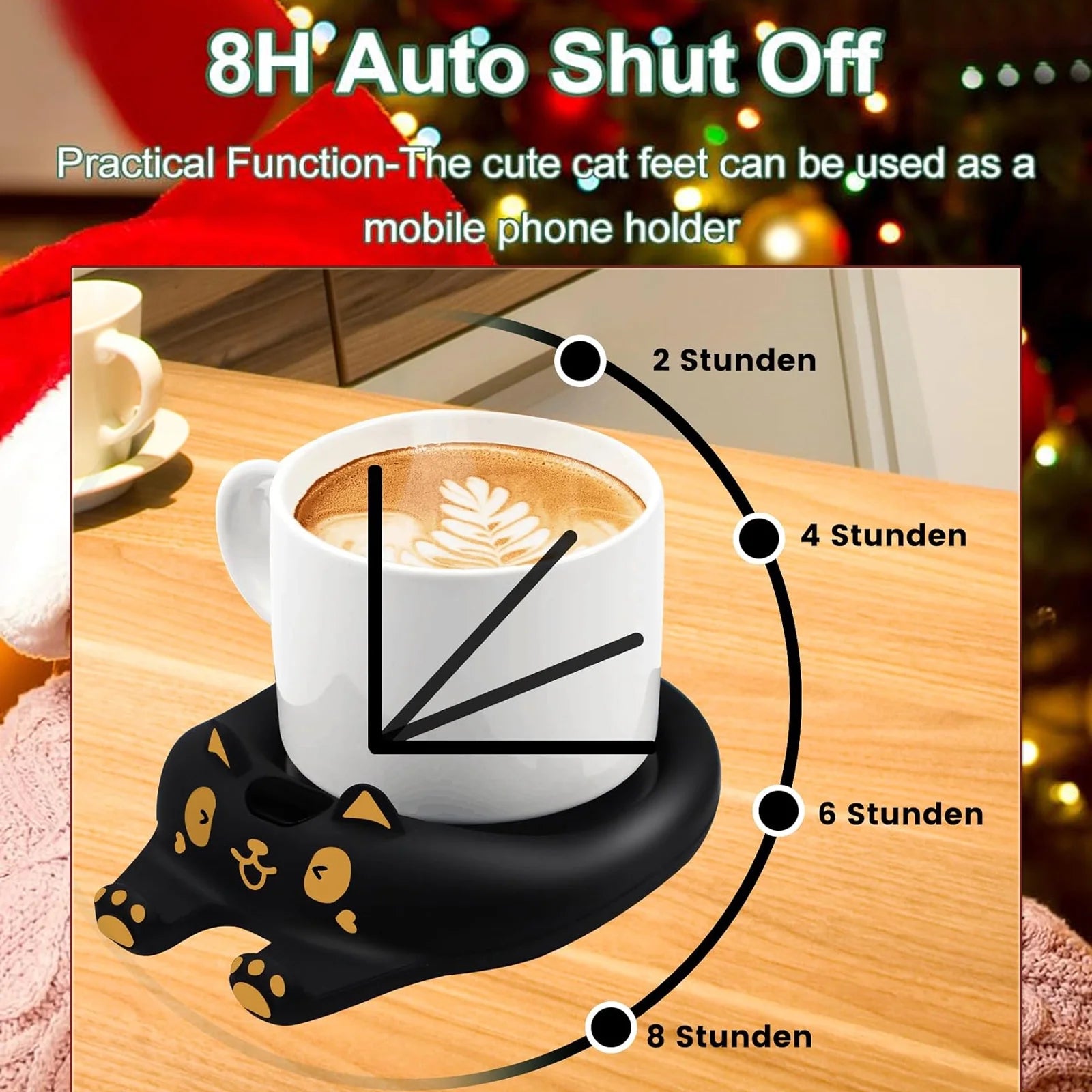 Mug Warmer,Coffee Warmer for Desk Candle Warmer Auto Shut Off,Coffee Cup Warmer with 3 Temp Settings,Electric Beverage Warmer Plate for Coffee,Tea,Water Milk and Cocoa