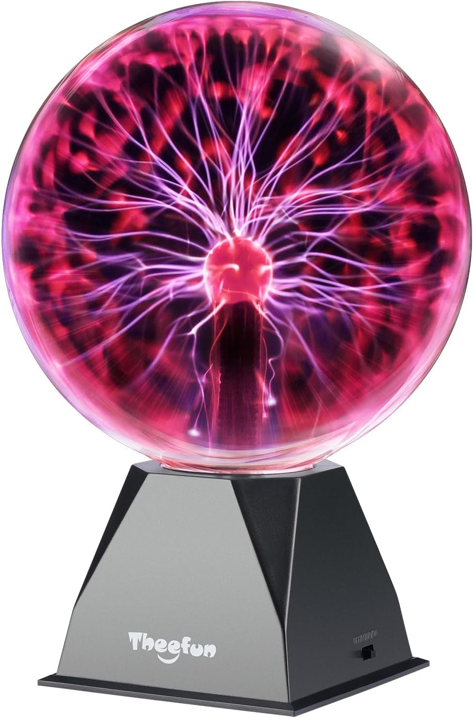 Plasma Ball: 8 Inch Huge Plasma Globe Christmas Gifts Touch & Sound Sensitive Ball Lamp Electric Lightning Novelty Light for Parties, Home, Prop, Room Decoration