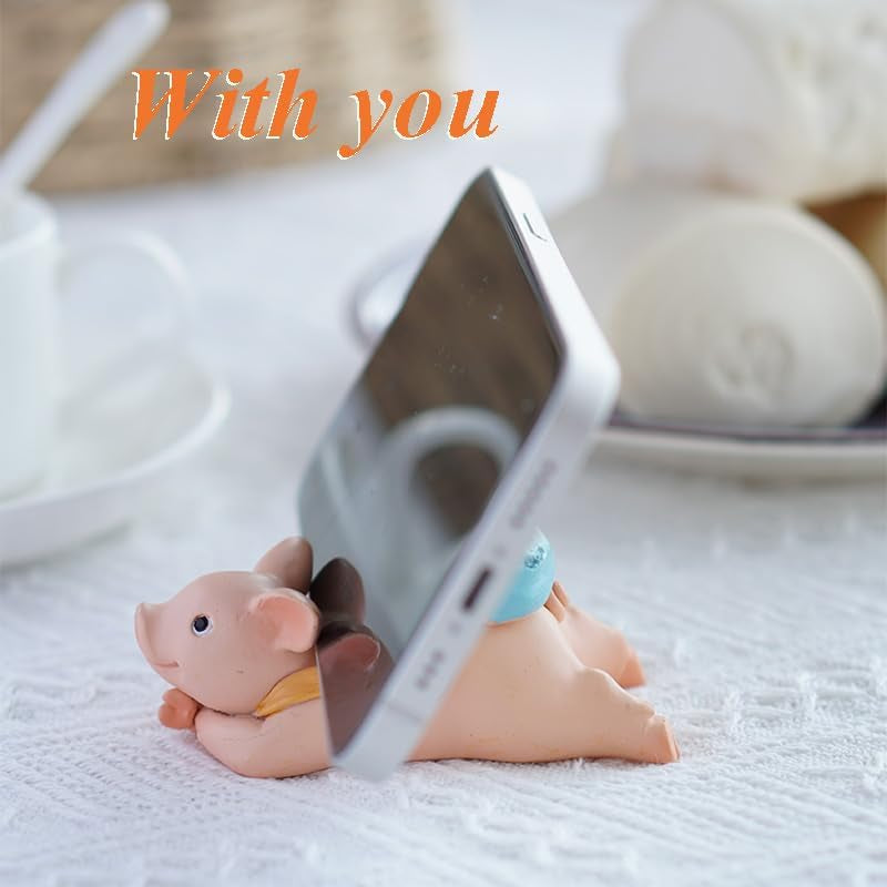 Miniature Fairy Garden Pig Figurine- Washing Hand before Meals