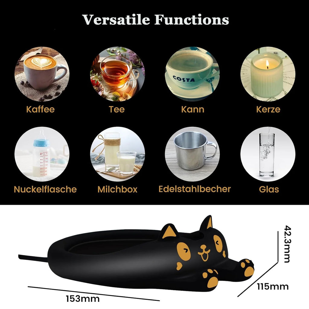 Mug Warmer,Coffee Warmer for Desk Candle Warmer Auto Shut Off,Coffee Cup Warmer with 3 Temp Settings,Electric Beverage Warmer Plate for Coffee,Tea,Water Milk and Cocoa